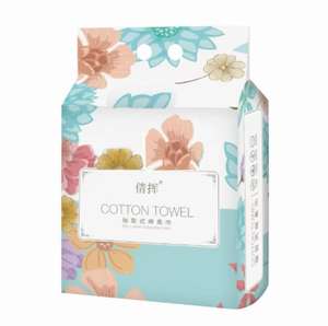 Lingettes nettoyantes jetables carrées en coton doux pour le visage, épaisses, pour le démaquillage, idéales pour les voyages et les soins quotidiens de la peau - Product Image 3