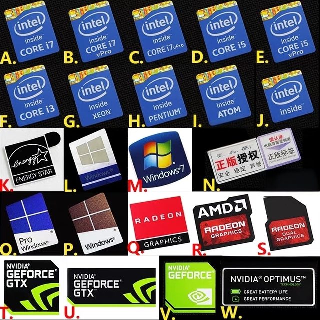 Original Hologram Win 11 logo Laser System Stickers Holographic Color Changing Label Vinyl Win 10 logo Sticker