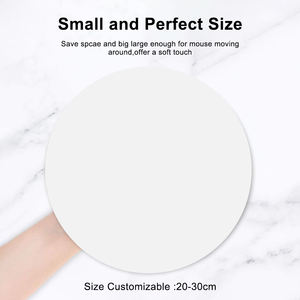 Manufacturer Custom Circle <b>Rubber</b> Mouse <b>Mat</b> ODM Diameter White Round Mouse Pad with <b>Non</b> <b>Slip</b> <b>Rubber</b> Base for Heat Press Printing - Product Image 3