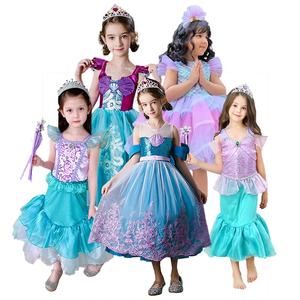 Nuevos disfraces de TV y películas Sea Princess Lace Princess Dress Girl Children <span class=keywords><strong>Ariel</strong></span> Dress Princess Dresses Kids - Product Image 1