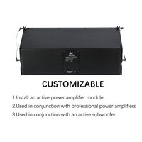 Système de sonorisation portable passif DBK Dual 8 pouces Line Array 1200W de puissance de pointe pour événements religieux