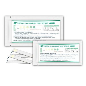 Kit de prueba de agua de uso doméstico de cloro total para piscina y agua potable con 1 tira por bolsa - Product Image 5