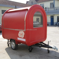 Chariots de restauration à prix d'usine, kiosque extérieur, remorque, café mobile, cuisine en acier inoxydable, bar à café de rue, chariot de nourriture, camion de nourriture
