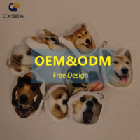 Porte-clés en peluche mini anime personnalisé, fabrication OEM d'usine, accessoire numérique doux, impression IP, cadeau pour événement sportif, MOQ 500 pièces