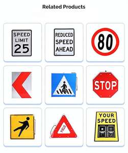 Solare e LED di sicurezza del traffico segnale di <span class=keywords><strong>Stop</strong></span> di velocità limite e segnale di divieto per l'utilizzo della carreggiata di parcheggio e segnale di avvertimento - Product Image 6