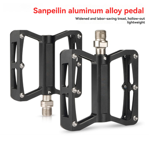 Pédale plate de vélo de montagne en alliage d'aluminium 6061 usiné, ultralégère, à trois roulements scellés, élargie et antidérapante, pour vélos de route - Product Image 5