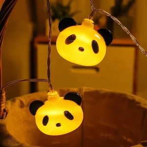 Luci a Stringa LED a Forma di Panda, Luce Notturna a Tema Animale, Funzionamento a Batteria o USB, Decorazioni per Camerette dei Bambini, Feste Natalizie - Product Image 4