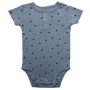 Polka <b>Dot</b> Infant Bodysuit Short Sleeve Baby Romper Snap Closure Toddler Onesie Unisex Summer Wear - Product Image 1