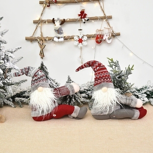 Nouvelle Décoration de Noël : Attache-rideau en laine tricotée motif forêt pour la maison, accessoires festifs saisonniers pour draperies de vacances - Product Image 2