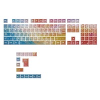 Personnalisable Iridescent Misty Rainbow Transparent PC Matériel Original Hauteur DIY Personnalités Mécanique Clavier Keycaps