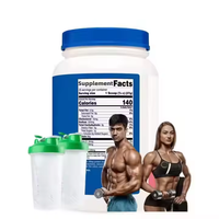 Suplemento de Proteína de Suero de Leche Sin Azúcar, Sin Cafeína y Antioxidante, Precio de Fábrica OEM, para el Crecimiento Muscular de Adultos, Nutrición Deportiva