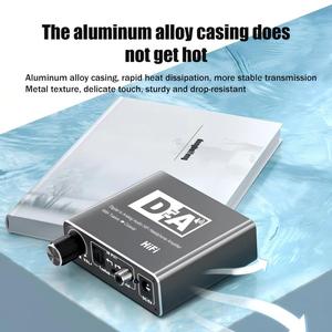 Amplificateur TUTI DAC, convertisseur <span class=keywords><strong>audio</strong></span> numérique-<span class=keywords><strong>analogique</strong></span> 3,5 mm avec <span class=keywords><strong>adaptateur</strong></span> optique bidirectionnel en alliage d'aluminium - Product Image 5