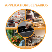 Tiroir-caisse GTCODESTAR GT-C335 en plastique avec connecteurs RJ11/RJ12 pour supermarché
