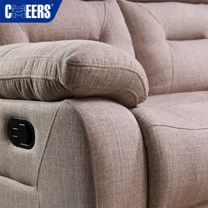 MANWAH CHEERS Gepolsterte manuelle Liege Wohnzimmer Sofa Set Liege Set Sofas Zum Verkauf