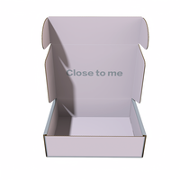 Boîte d'emballage personnalisé en papier kraft biodégradable imprimé pour commerce électronique, expédition postale, maquillage, beauté, cadeau de luxe