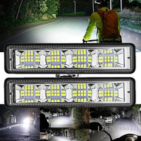 Barre lumineuse LED de travail pour voiture 6 pouces 72W, pour Auto Moto 4x4 Tout-terrain SUV ATV UTV Tracteur Bateau Camion 12V 6000K IP67, Lampe antibrouillard et de conduite à faisceau combiné