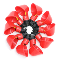 Abreuvoir automatique à tétine rouge pour volailles, petit distributeur d'eau pour pigeons, équipement d'élevage avec composants en acier inoxydable et plastique – En promotion