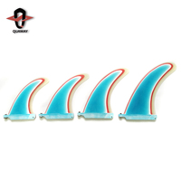 Sirip Longboard Serat Kaca Multi-lapis Dapat Disesuaikan Kualitas Bagus SUP Center Grosir Sirip Tunggal
