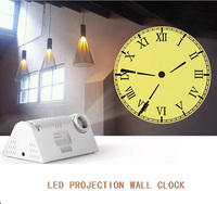 Yinzam YT06 Mini projecteur d'horloge LED avec Projection de Logo créatif innovant maison décorative lumière intelligente horloge murale projecteur