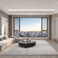 Fournisseur de fenêtres à battants en aluminium, double vitrage, verre trempé pour projets de construction
