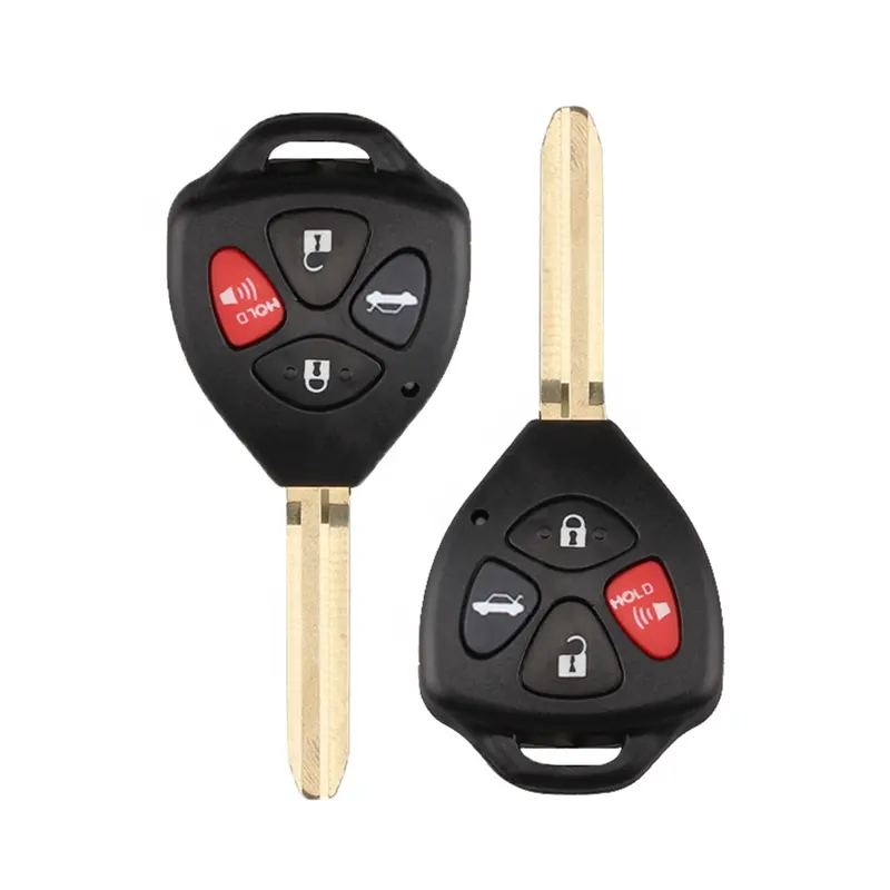 Toy43 4 Tasten Remote Auto Schlüssel anhänger Blank Key S-Hölle Fall für Toyota mit Panik knöpfen