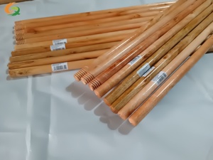 Pengxun 120cm varnished chổi gỗ xử lý Cây lau nhà xử lý để làm sạch nhà chổi - Product Image 3