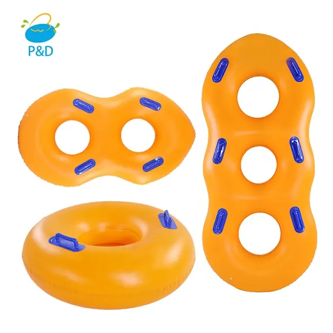 Single double and Triple Inflatable running river tube float heavy duty lazy river water park slide tube inflatable floating