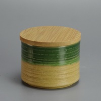 Pot à bougie en grès personnalisé avec couvercle |   Conteneur à bougie en céramique de 8 oz |   Fabrication de bougies à base de soja en gros |   Marque privée, produits alimentaires conformes aux normes