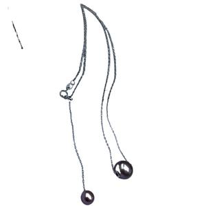 Collier de perles d'eau douce naturelles de Zhuji, 9-11 mm, rondes, presque parfaites, double rangée, connexion de perles, plaqué or 18 carats - Product Image 5