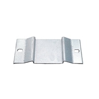 Collier de serrage intermédiaire et collier de serrage d'extrémité galvanisés à chaud en zinc-aluminium-magnésium pour support de panneau solaire, résistance au vent 56M/S, résistance à la neige 2.4kN/M