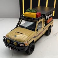 Modèle de voiture en alliage moulé sous pression à l'échelle 1:32, toutes les portes s'ouvrent, Land Cruiser LC79, tout-terrain, jouet pour enfants, collection, cadeau