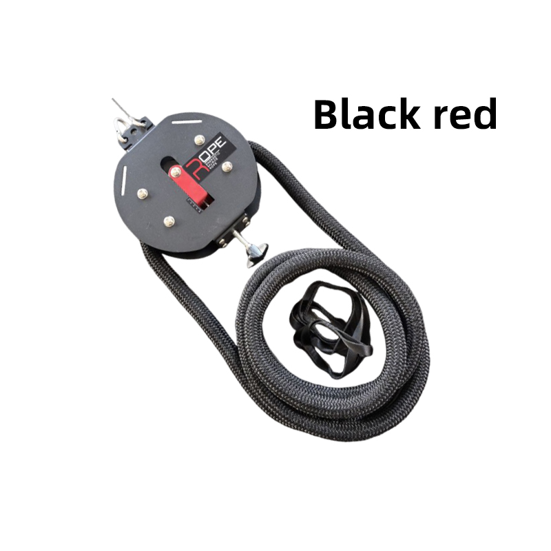 Macchina per arrampicata su corda sospesa - Nero rosso