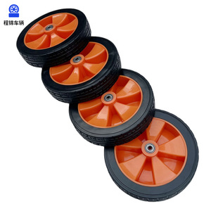 Ruedas de plástico Cheng Jin de 7 pulgadas con rodamientos para carrito de camping, uso en exteriores - Product Image 1
