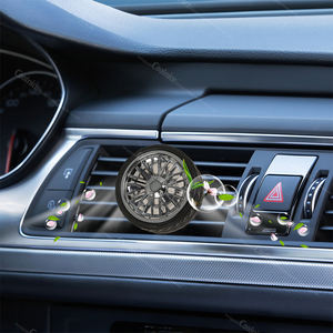 Diffuseur d'air pour voiture en forme <span class=keywords><strong>de</strong></span> mini-roue 3D, style moderne, décoration automobile, rechargeable, clips en plastique, cadeau - Product Image 4