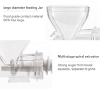 Hachoir à viande manuel multifonction en acier inoxydable pour fruits et légumes, modèle PS-323A