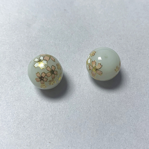 Wholesale High Quality 14mm Japanese Style Hand-Painted Glass Crystal Porcelain <strong>Beads</strong> for Jewelry Making