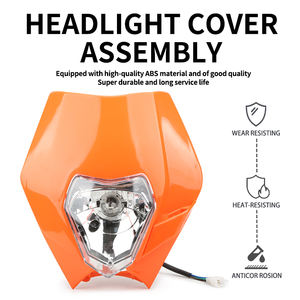 Ajustement pour EXC EXCF SX XC 125 250 350 450 LED phare couverture Motocross Dirt Bike pièces <span class=keywords><strong>Moto</strong></span> <span class=keywords><strong>Enduro</strong></span> <span class=keywords><strong>moto</strong></span> phare <span class=keywords><strong>masque</strong></span> - Product Image 3