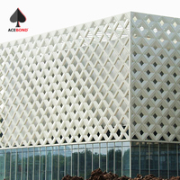 ACEBOND Facile Installation de Revêtement de Mur de Panneau de Mur Extérieur Panneaux Perforés En Aluminium