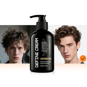 Crème Coiffante Professionnelle en Gros <span class=keywords><strong>pour</strong></span> Hommes : Contrôle <span class=keywords><strong>les</strong></span> <span class=keywords><strong>Cheveux</strong></span> Rebelles, Hydrate et Finition Naturelle - Product Image 1