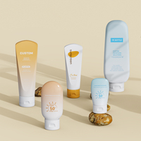 Bouteille en plastique personnalisée OEM/ODM pour nettoyant visage, lotion, masque facial, emballage en PE, bouchon à vis, pompe, couleur personnalisée