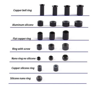 AWYQYH Silikonbeschichtete Micro Links Ringe Schraubperlen Kupferglocken Flachringe Nano-Ringe für den gewerblichen Einsatz Haarverlängerungswerkzeuge - Product Image 2