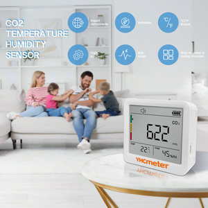 Yhcmeter Digital Carbon Dioxide Detector Portable CO2 Meter <strong>Temperature</strong> Humidity <strong>Sensor</strong> - Product Image 3