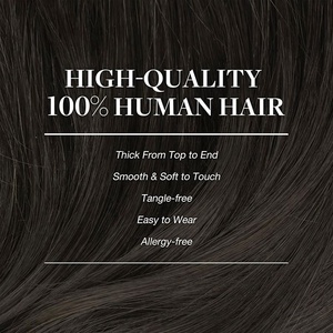 Extensions de cheveux Remy à clips sans couture 100% cheveux humains vierges russes avec double trame machine pour toutes les couleurs - Vente en gros - Product Image 4