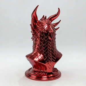 Figurine de <span class=keywords><strong>dragon</strong></span> en fibre de verre écologique de luxe, modèle de sculpture décorative pour salon ou bureau - Product Image 4