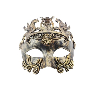 Masque vénitien de soldat romain grec pour hommes, masque de <span class=keywords><strong>carnaval</strong></span>, masque de bal masqué, costume de fête de Mardi Gras - Product Image 6