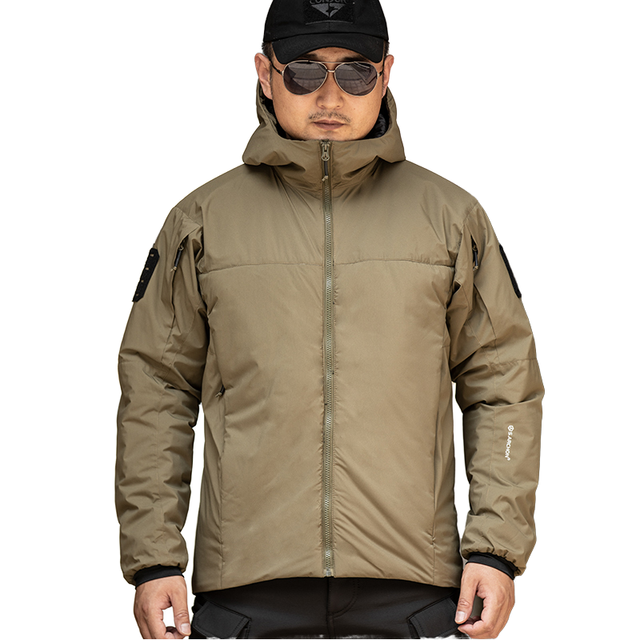 Men's Waterproof Windproof Breathable Tactical Jacket Winter Hood Cotton Jacket for Outdoor Mountaineering for Winter Sports