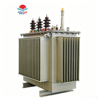 Transformateur immergé dans l'huile S13 ONAN à enroulement en cuivre triphasé 10 kV 50 kVA, refroidissement par huile, pour réseau électrique, fourni directement par l'usine
