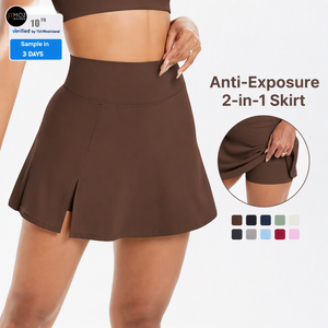 <span class=keywords><strong>Falda</strong></span> <span class=keywords><strong>de</strong></span> Yoga <span class=keywords><strong>de</strong></span> cintura alta para mujer, <span class=keywords><strong>falda</strong></span> transpirable con pantalones cortos integrados para correr, tenis, golf, fitness, <span class=keywords><strong>falda</strong></span> <span class=keywords><strong>de</strong></span> entrenamiento antideslizante - Product Image 1