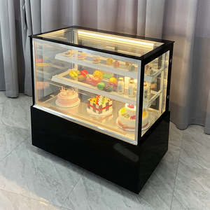 <span class=keywords><strong>Vitrina</strong></span> de pastelería de vidrio cuadrado para mostrador de panadería <span class=keywords><strong>vitrina</strong></span> de pastel refrigerada - Product Image 5