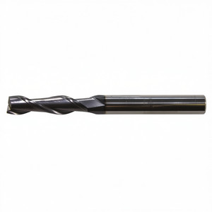 Fresa de metal de carburo sólido Ttake Standard Ta1401 con recubrimiento Nano TiAlN, hélice de 30 grados, serie larga, 2 filos - Product Image 2